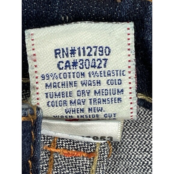 True Religion Women 30 Jeans Vintage World Tour Johnny Bootcut Stretch USA Y2K - Picture 10 of 13